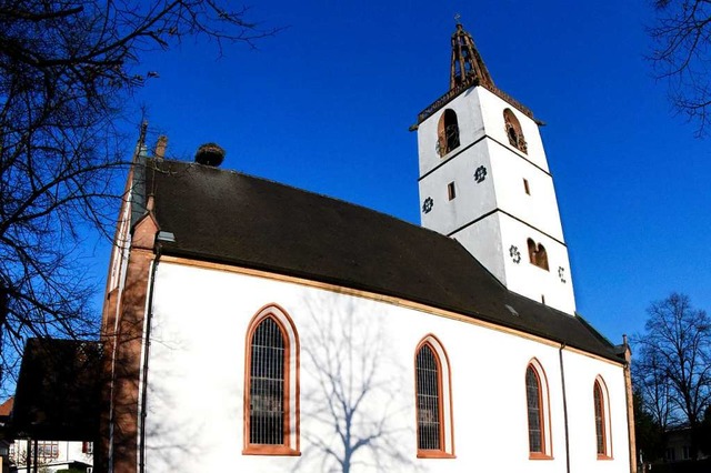 Der Schattenwurf an der Georg-Kirche s...hlte Kreis der Kirchenltesten gehrt.  | Foto: Markus Zimmermann