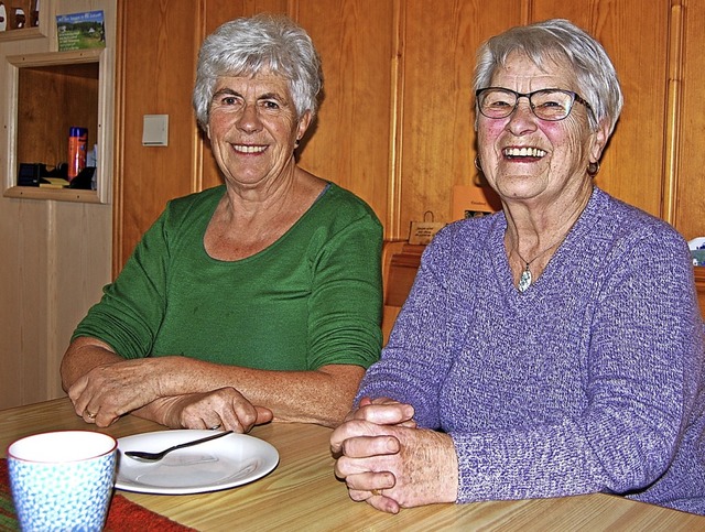 Zwei Frauen der ersten Stunde im Landf...ks): Erika Maier und Gerda Scheuble.    | Foto: elfi Nosbsch