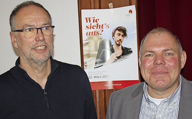 Michael Kleiner (links) und Michael Oe...r die anstehende Wahl und die Reform.   | Foto: Rolf Reimann