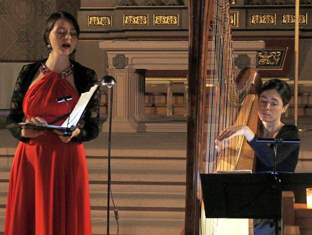 Das Duo Sonorissima in der Peter-und-Paul-Kirche   | Foto: Heidi Fel
