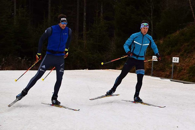 Die ersten Freizeitsportler nahmen am ...ie Loipe am Notschrei unter die Skier.  | Foto: Ulrike Jger