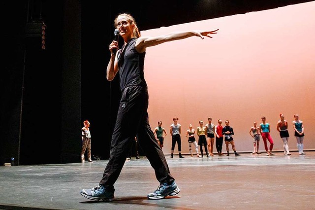 Bridget Breiner bei einer Ballettprobe  | Foto: Felix Gruenschloss