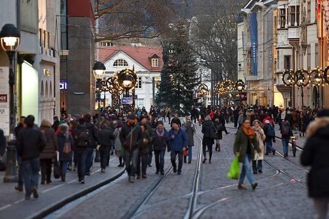 Weihnachtsgeschäft läuft gut für Freiburgs Einzelhändler