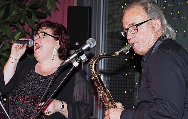 Susanne Frank und Wolfgang Peter beim ...t der &#8222;X-Mas Convention&#8220;.   | Foto: Michael Haberer