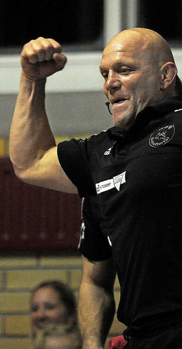 RSV-Trainer Mario Lauer hat oft genug Grund zum Jubeln.  | Foto: Pressebro Schaller