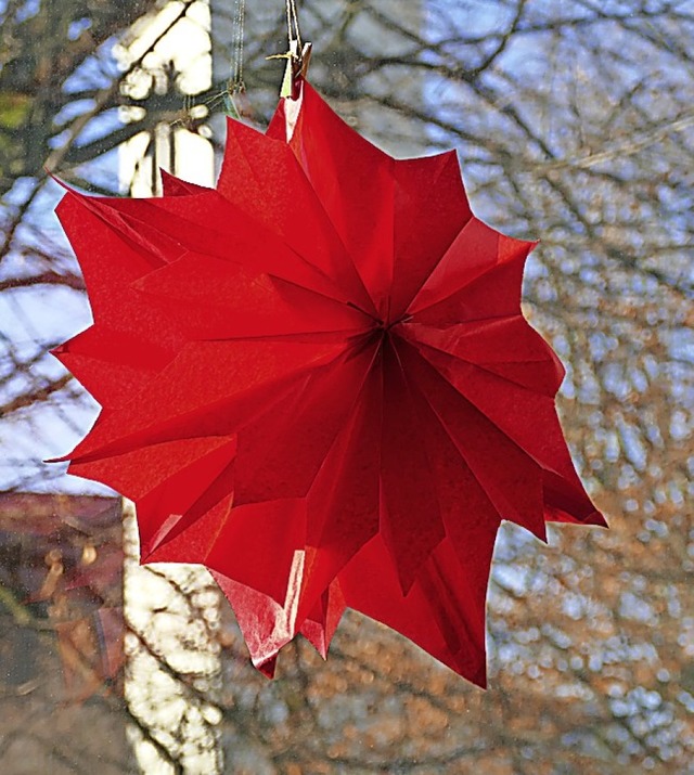 Dieser rote Stern ist ein echter Hingucker.  | Foto: Verena Pichler