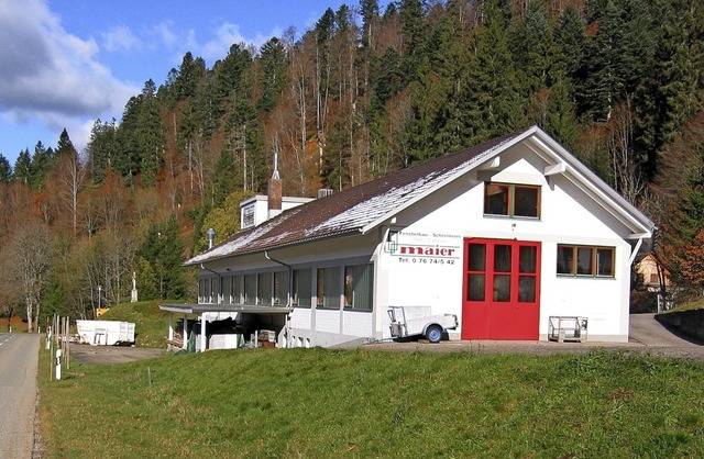 Hier entstanden Mbel, Tren, Fenster: das Firmengebude der Schreinerei Maier  | Foto: privat