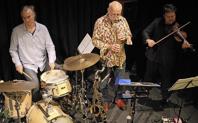 Musiker des Keller Quintetts: Hans Fic... Keller und Florian Vogel im Jazztone.  | Foto: Thomas Loisl Mink