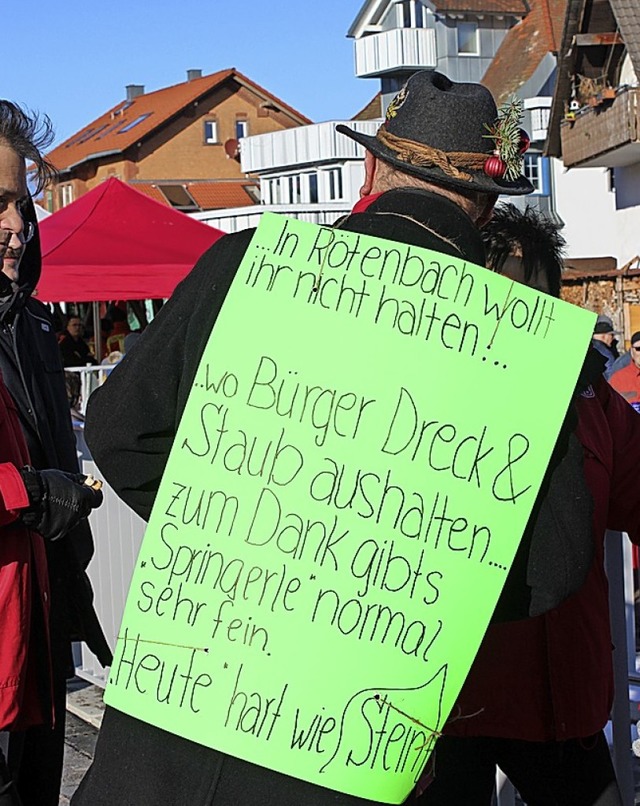 Klaus Dischs stiller Protest   | Foto: Christa Maier