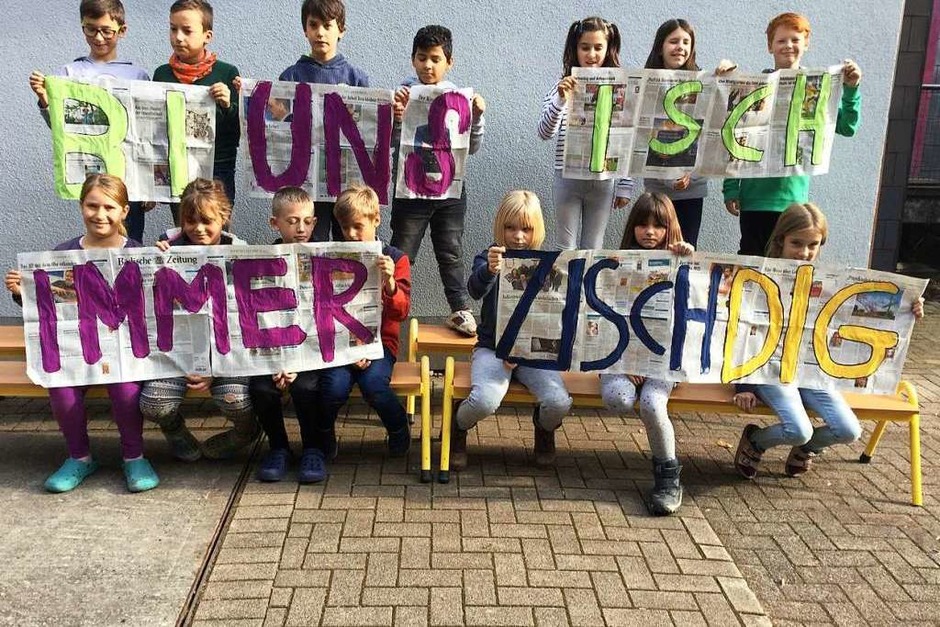 Platz 1 im Bereich Freiburg, Breisgau, Markgräflerland: Klasse 4a, Sommerbergschule, Buchenbach (Foto: privat) Platz 1 im Bereich Freiburg, Breisgau, Markgräflerland: Klasse 4a, Sommerbergschule, Buchenbach (Foto: privat)