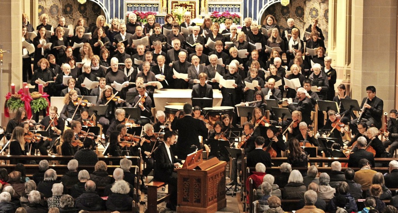 Das Weihnachtsoratorium von Johann Seb...dter Mnster St. Jakobus aufgefhrt.   | Foto: Erich Krieger