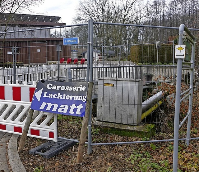 Gesperrt: die Schreiebachbrcke an der Jahnstrae   | Foto: Winfried Dietsche