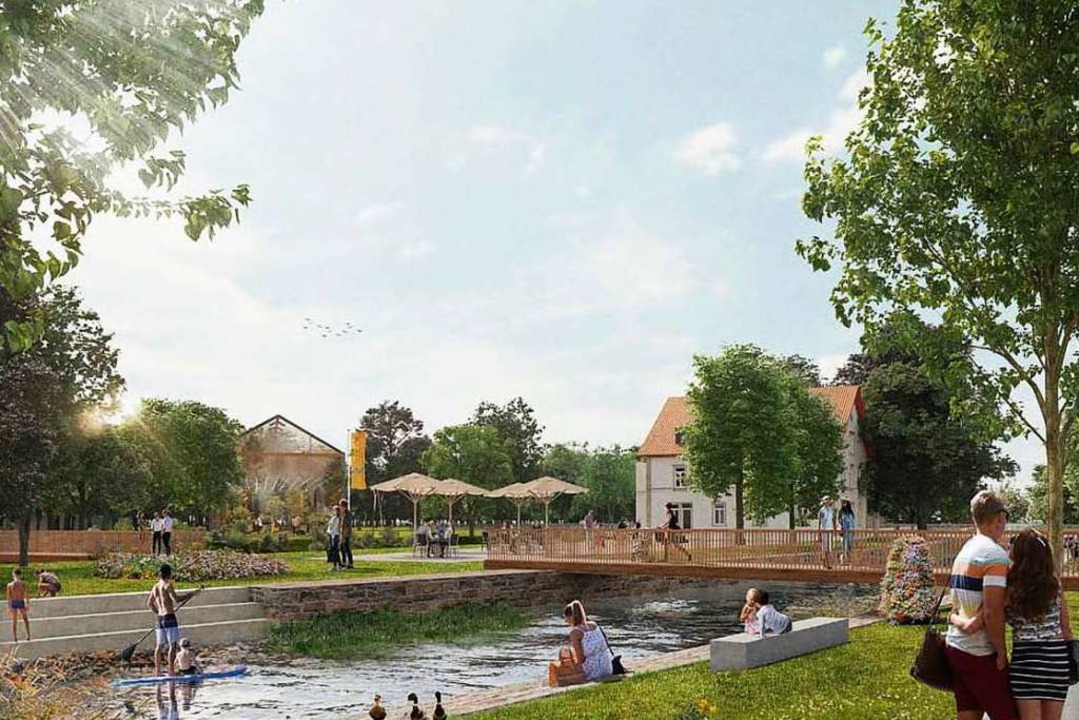 Blick auf das Stadtteil- und Familienzentrum Stegermatt auf der Rderbachinsel.  | Foto: agcroquelois