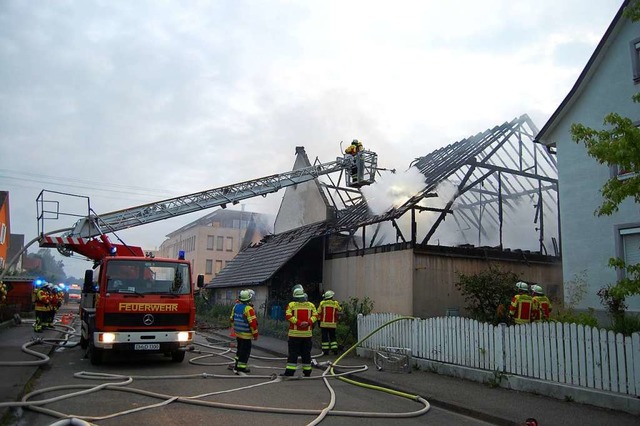 In der Herbolzheimer Innenstadt nahm die Brandserie Mitte Mai ihren Anfang.  | Foto: Feuerwehr Herbolzheim