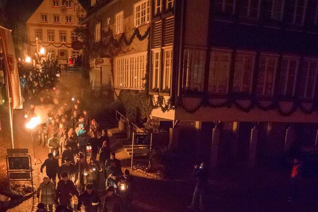 Laternenumzug zum Jahresabschluss  | Foto: Gemeinde Schiltach