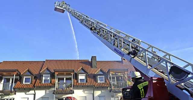 Die Feuerwehr wnscht seit langem  Ersatz fr die alte Drehleiter.  | Foto: Paul Berger
