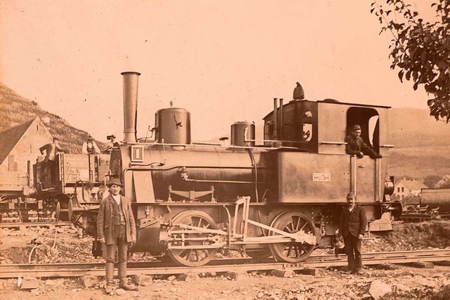 Die erste eingesetzte Lokomotive  | Foto: Stadtarchiv Staufen