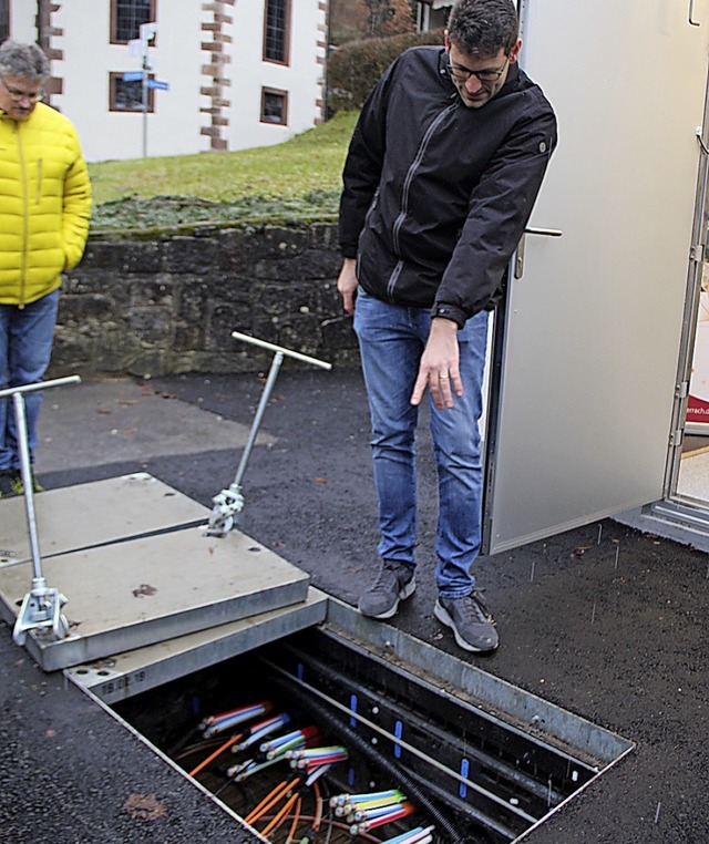 Die krzliche Erffnung des POP in Teg...en Fortschritt frs Kleine Wiesental.   | Foto: Monika Weber