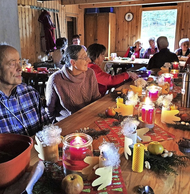 Httenadvent beim Schwarzwaldverein Waldkirch-Kandel.   | Foto: Wolfgang Zillgith (Verein)