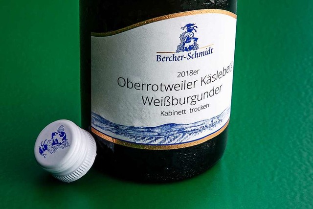 Der 2018er Ksleberg des Weinguts Berc... mit Apfel-, Birnen- und Zitrusaromen.  | Foto: Michael Wissing