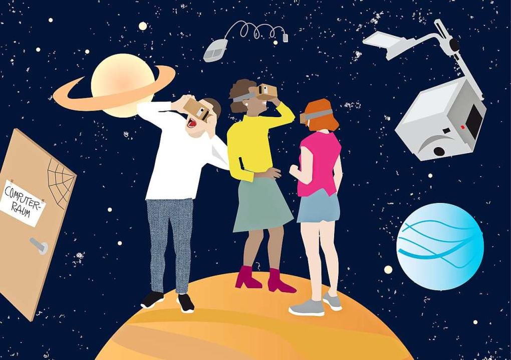Illustrationen wie diese fertigt Karo ...itung an. Nun wurde sie ausgezeichnet.  | Foto: Karo Schrey