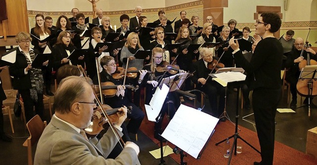 Es war das erste von Saskia Spengler d...onzert des evangelischen Kirchenchors.  | Foto: Wolfgang Knstle