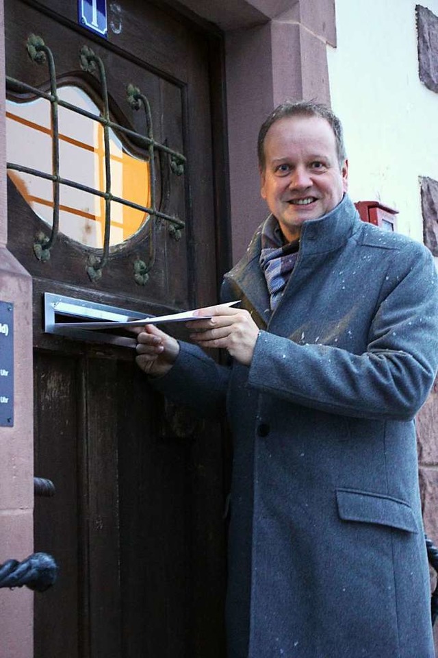 Karlheinz Rontke hat am Montag seine U...erwahl im Rathaus Eisenbach abgegeben.  | Foto: Gert Brichta