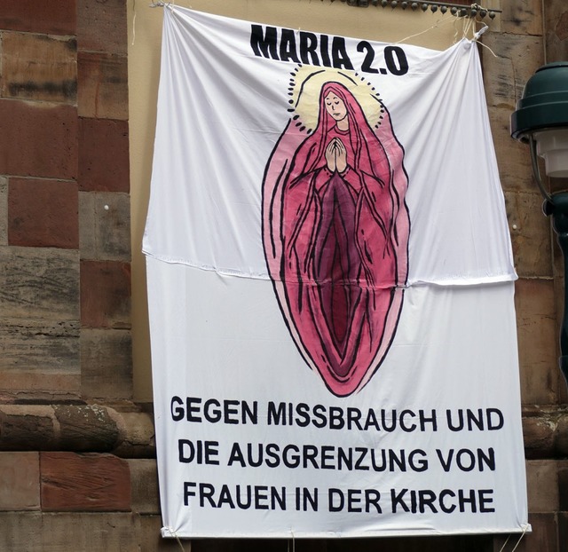 Maria 2.0  in Freiburgs  Unikirche  | Foto: Fachschaft Theologie