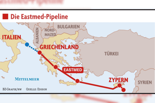 Geplante Eastmed-Pipeline verrgert Erdogan