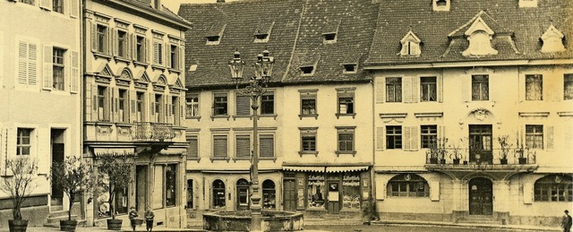 Blick vom Endinger Marktplatz nach Nor... und Sitz der Endinger Stadtkmmerei.   | Foto: Repro: Jrgen Simon