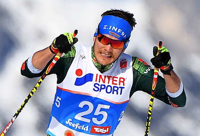 Der deutsche Skilanglufer Lucas Bgl will sich qulen.  | Foto: Hendrik Schmidt (dpa)