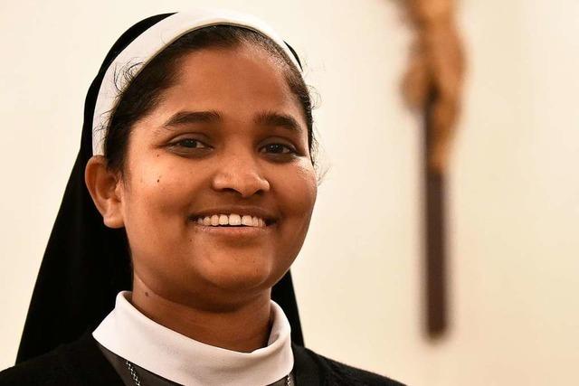 Schwester Bhagya aus Indien lebt im Freiburger Elisabeth-Orden