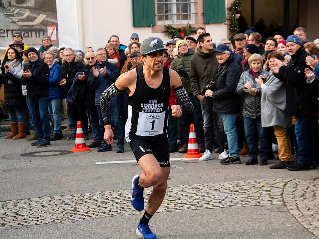 Startnummer eins und als erster im Ziel: Omar Tareq vom TuS Lrrach-Stetten