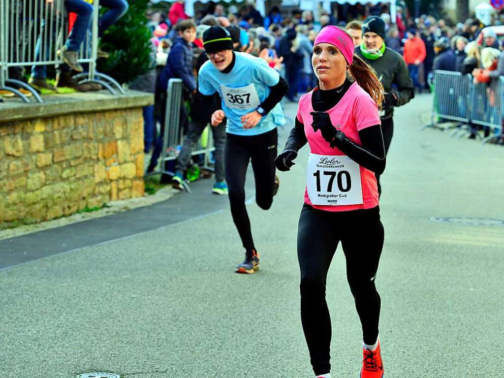 Zieleinlauf von Ann-Katrin Hellstern (Platz 3)