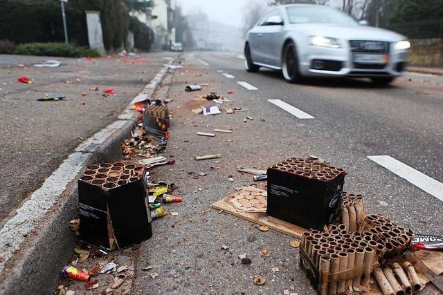 Die Silvesternacht brachte Lahr einen Gebudebrand und viel Dreck