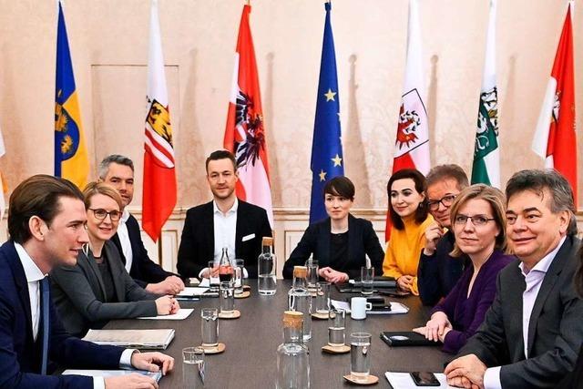 ÖVP und Grüne einig über erste schwarz-grüne Regierung
