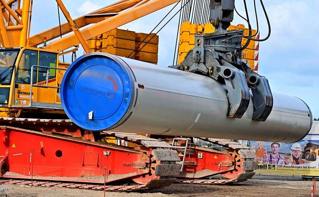 Der Bau von Nord Stream 2 soll die Versorgungssicherheit Deutschlands erhhen.  | Foto: TOBIAS SCHWARZ (AFP)