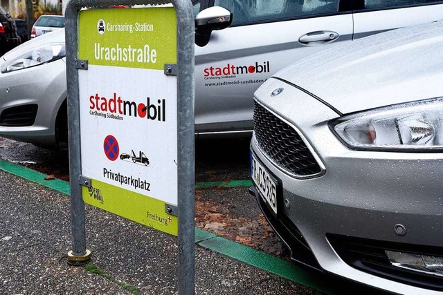 Ein Carsharing-Standort in der Wiehre.  | Foto: Thomas Kunz