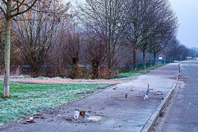 So wie auf diesem Gehweg in Nollingen ... an vielen Stellen in Rheinfelden aus.  | Foto: Lebeuch