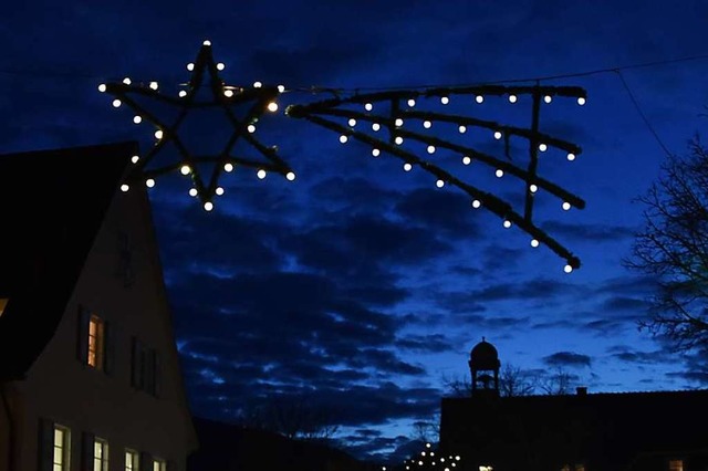 &#8222;Folgen wir dem Stern&#8220; lau...ft eines Krippenspiels in Kirchzarten.  | Foto: Markus Donner