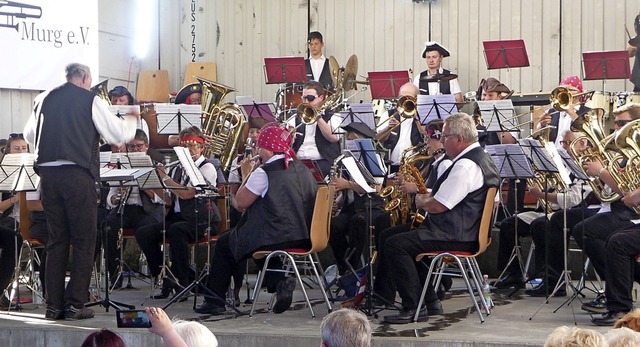 Die Feuerwehrmusik Murg wird am Samstag ihr Bestes geben.  | Foto: Brigitte Chymo