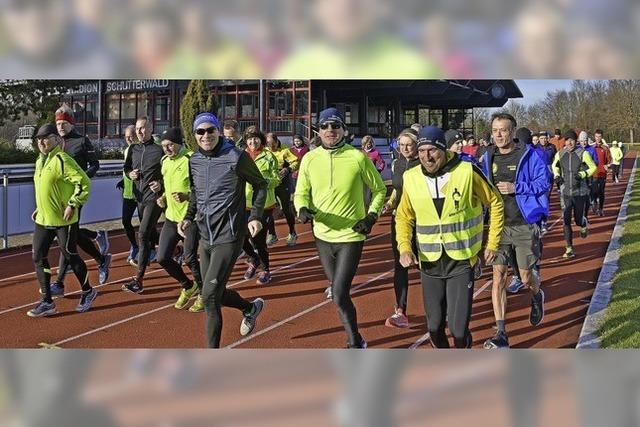 Schnstes Laufwetter und beste Silvesterstimmung