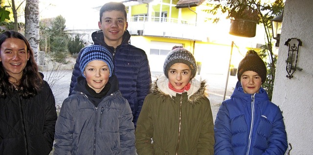 In Bernau halten die Kinder und Jugend...d guten Wnschen durch die Ortsteile.   | Foto: Ulrike Spiegelhalter