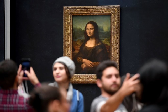 Die Mona Lisa im Louve in Paris.  | Foto: ERIC FEFERBERG (AFP)