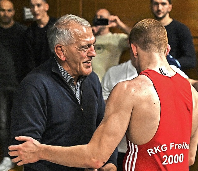 Beim  Ringen fhlt  sich Adolf Seger immer   wohl.   | Foto: Patrick Seeger