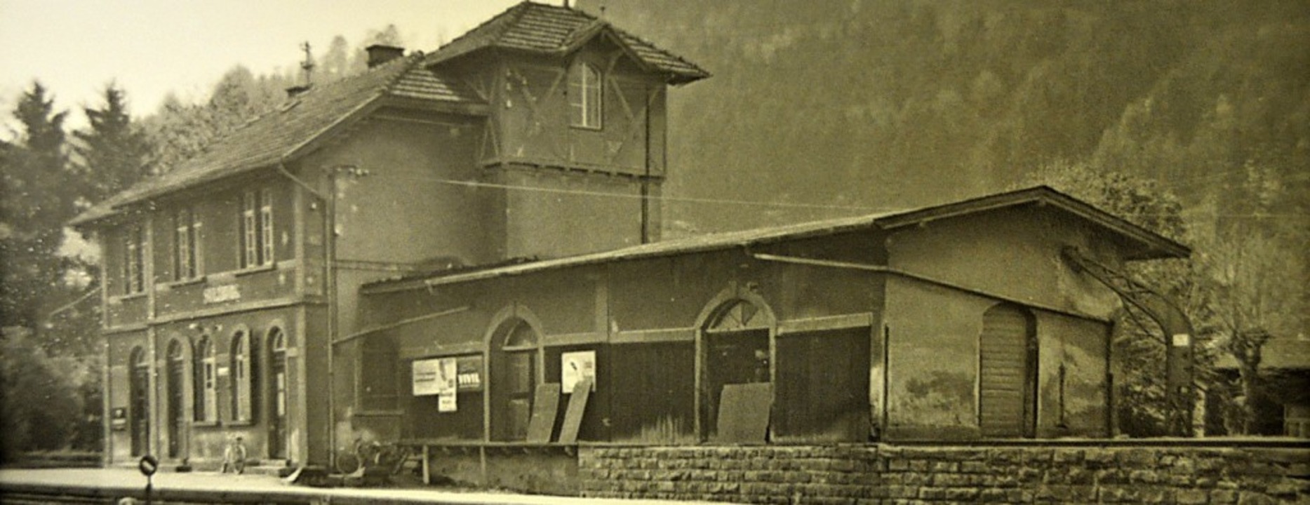 Historische Ansicht des Bahnhofs in Sulzburg  | Foto: Stadtarchiv Staufen
