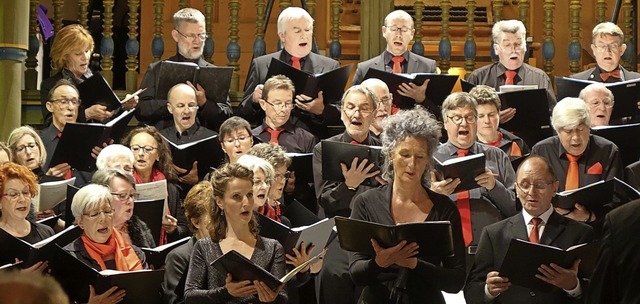 Der   Sngerbund  ist Mitakteur  beim ...igt den  Sngerbund beim Konzert 2019.  | Foto: Roswitha Frey