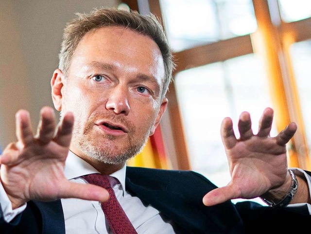 Christian Lindner sagt: &#8222;Die Gr...l und will das Land abschotten.&#8220;  | Foto: Kay Nietfeld (dpa)