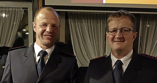 Fr 25 Jahre in der Feuerwehr St. Mrg...s Schuler und Michael Schuler (links).  | Foto: Privat