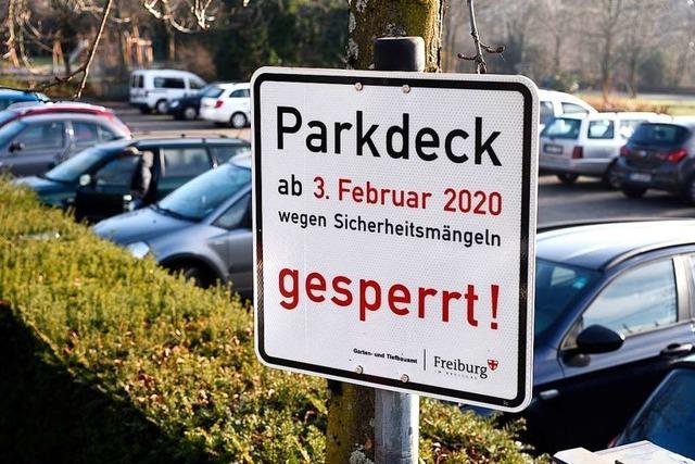 Parkdeck in Freiburg wird wegen Statikproblemen gesperrt – aber erst im Februar